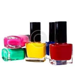 Set of Bright Nail Polishes