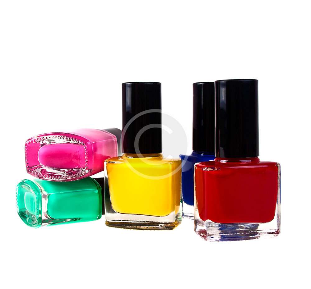 Set of Bright Nail Polishes